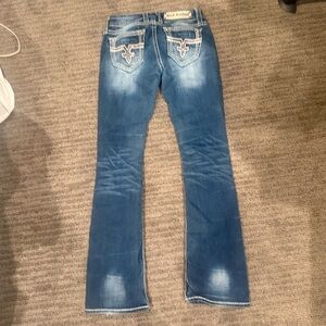 Rock revival jacklyn bootcut jeans with pink glitter pockets